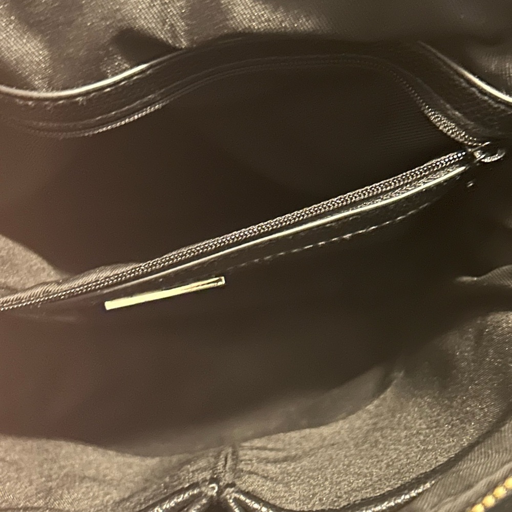 Alfani Black Leather Backpack - Picture 13 of 14